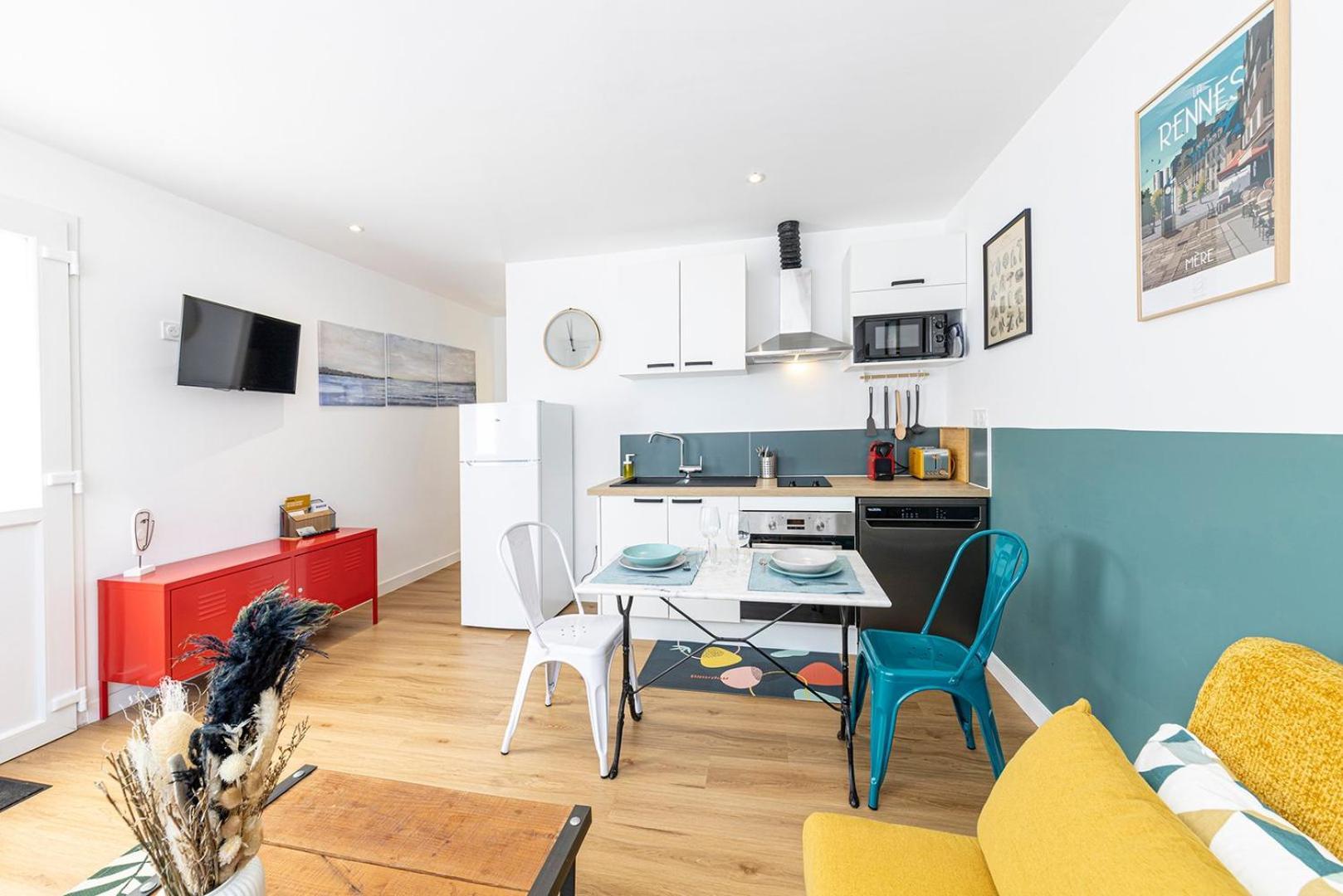 L'Anthracite, Apartement Renove, Tout Confort Saint-Jacques-de-La-Lande Extérieur photo
