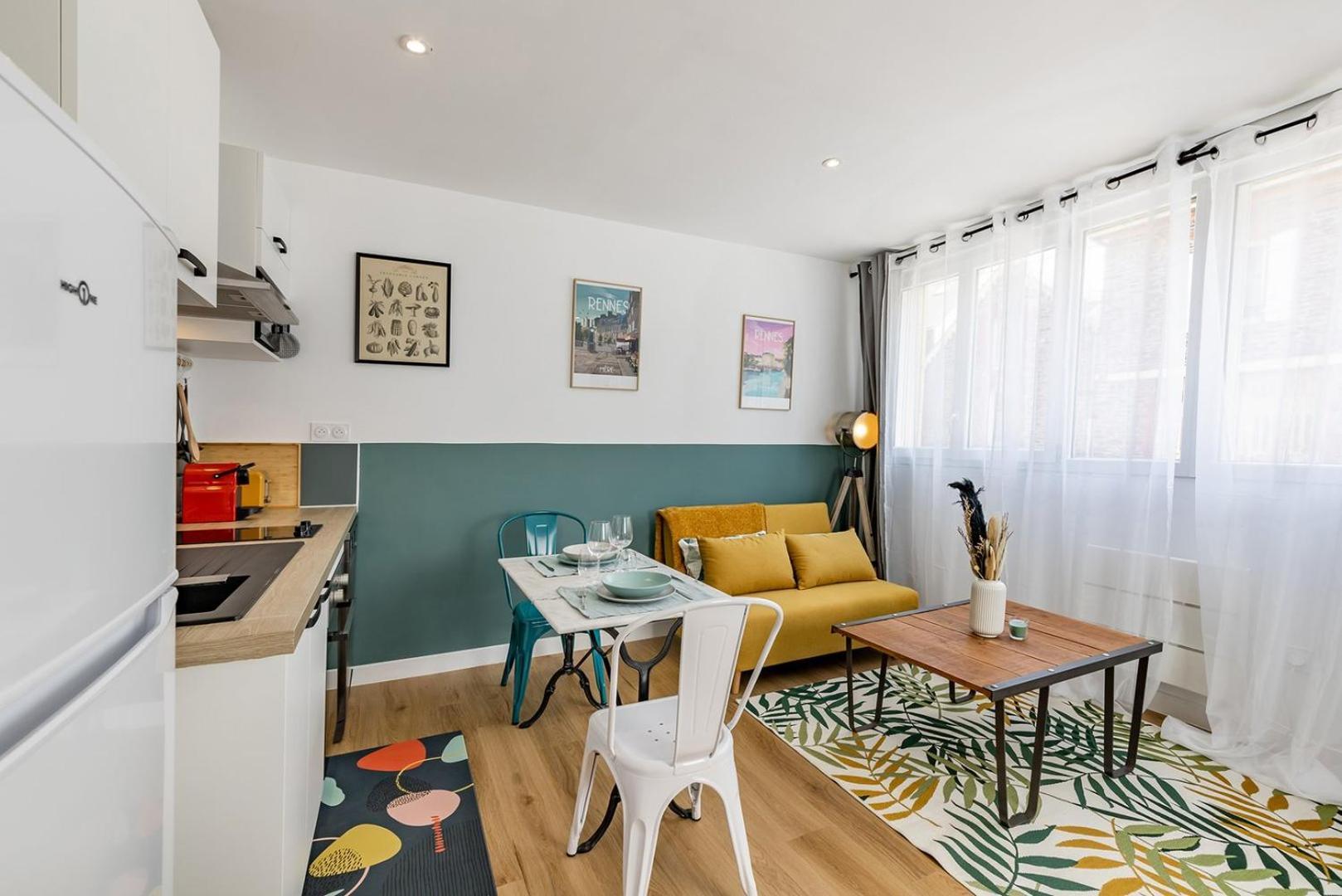 L'Anthracite, Apartement Renove, Tout Confort Saint-Jacques-de-La-Lande Extérieur photo